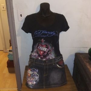 Ed hardy Medium Love kills love outfit